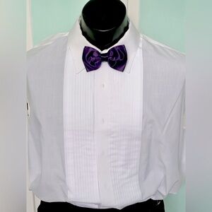 Lapis Royal Dark Purple Wedding Prom Tuxedo Pre Tied clip Bow tie bow tie
